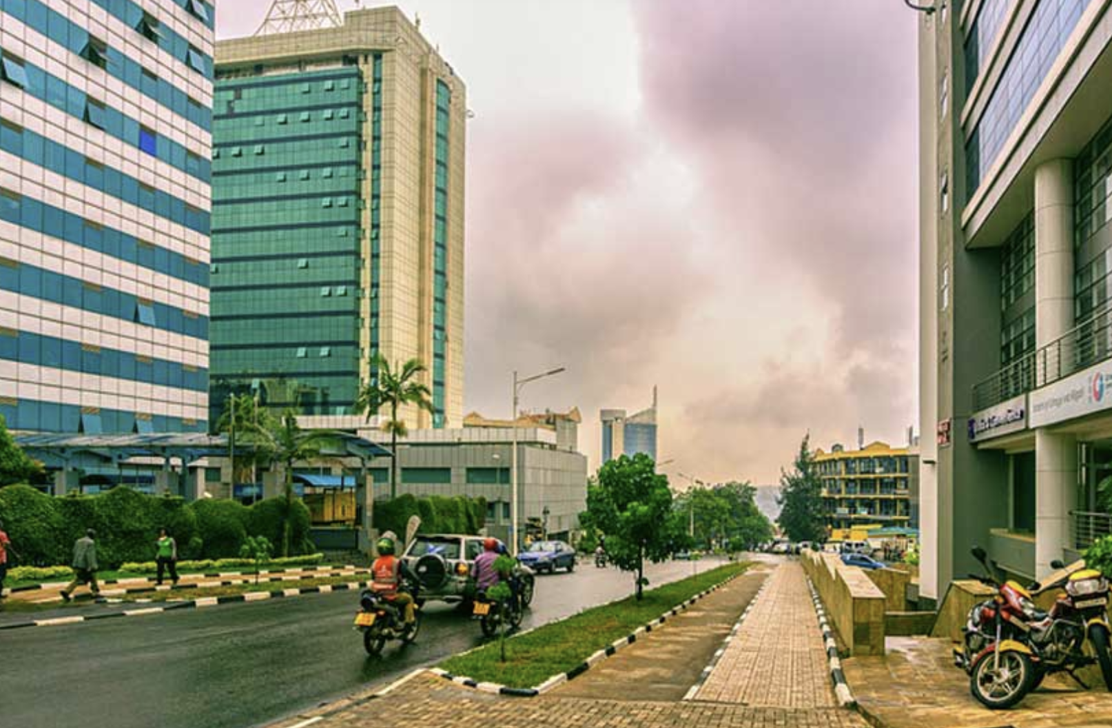 Modern city infrastructure